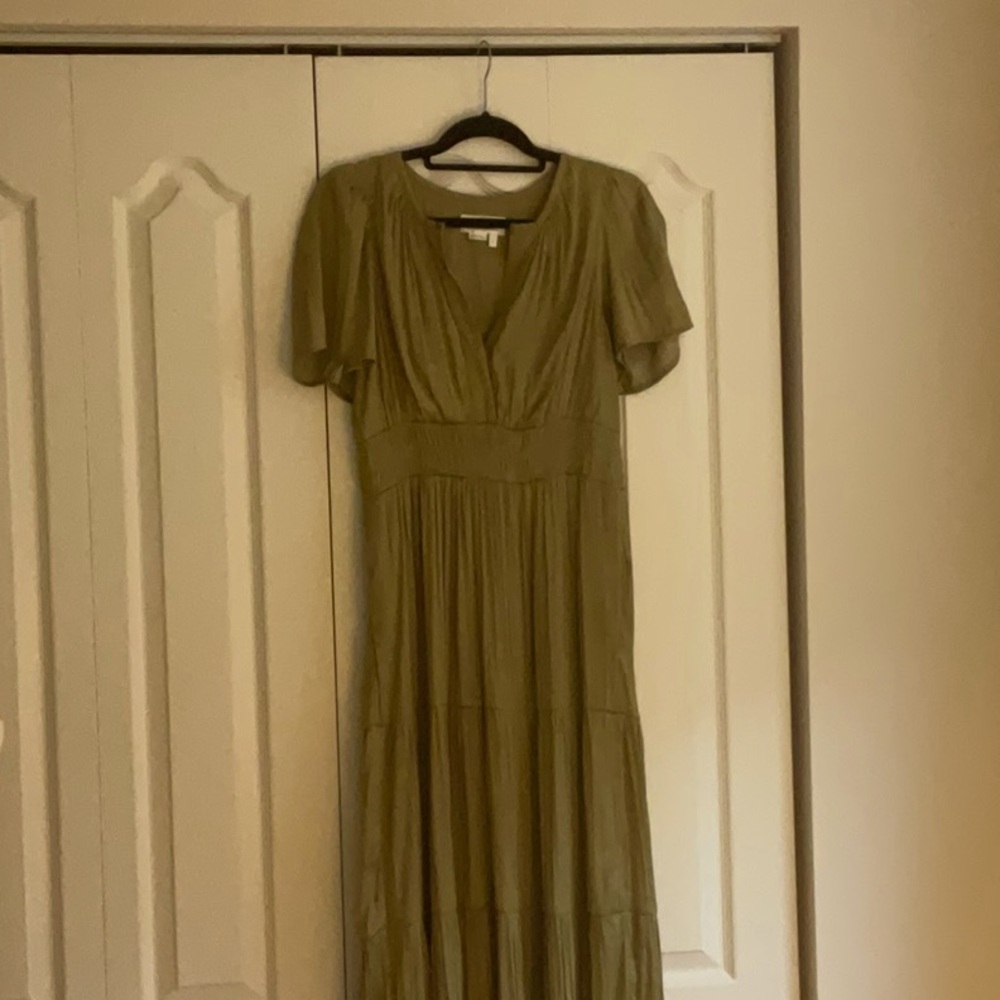 Anthropologie Sage Green Maxi Dress - Picture 2 of 8